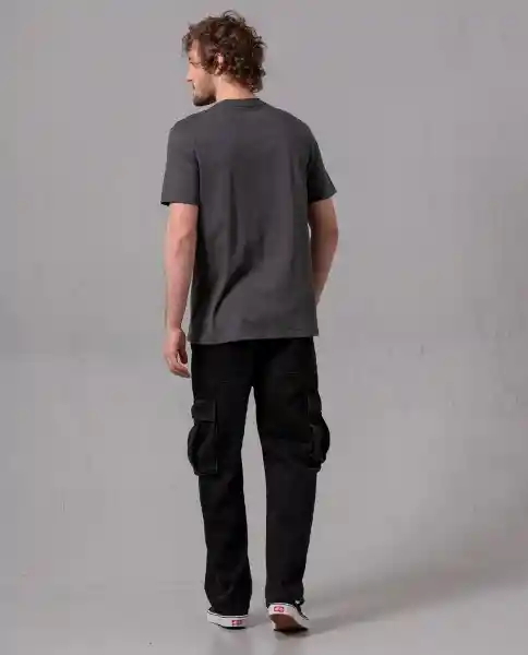 Camiseta Comfort Hombre Gris Estano Medio Talla S 83061 Rifle