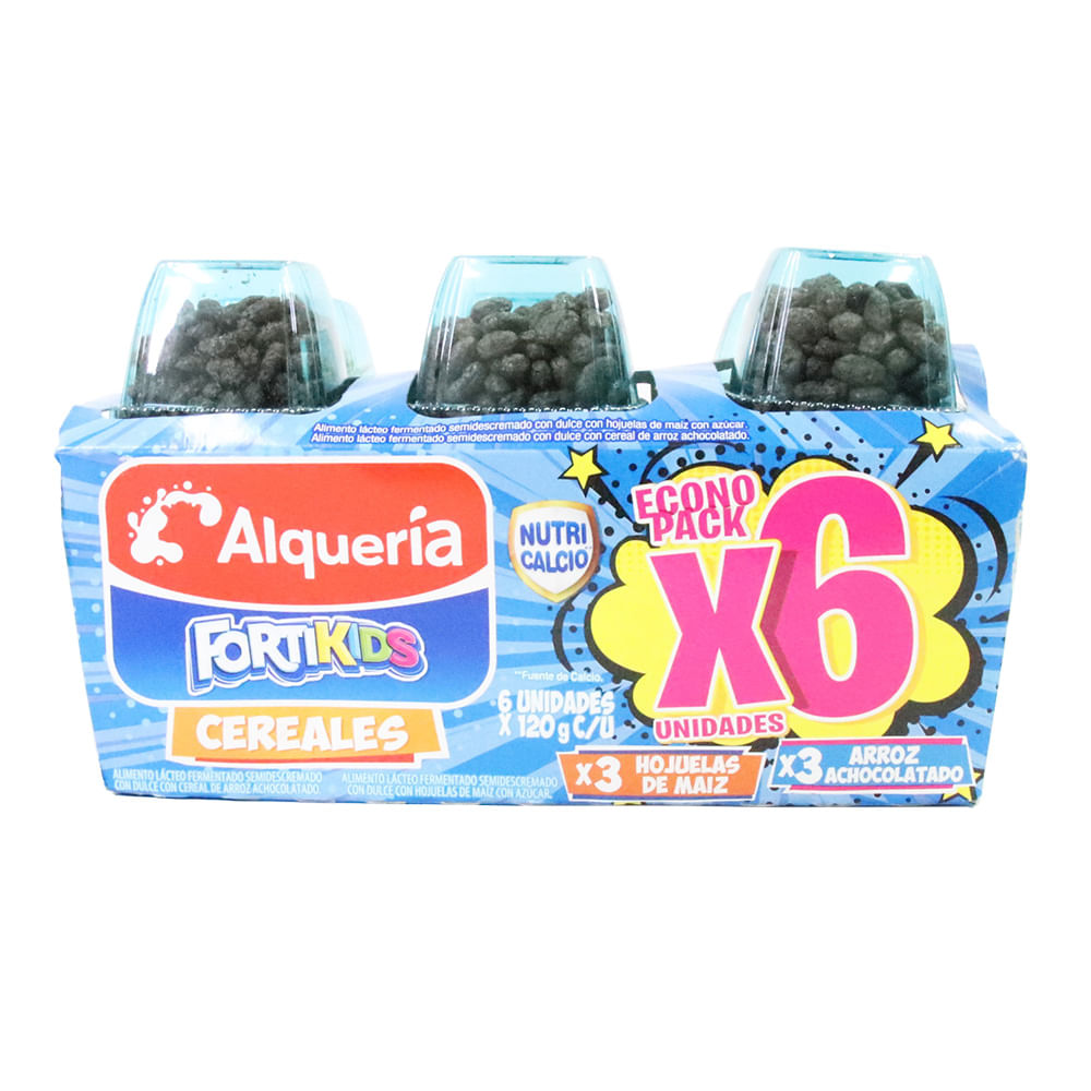 Alqueria Yogurt Fortikids Con Cereal 6 x 120 g