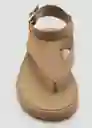 Sandalias Sue Arena Talla 39 Mujer Mango