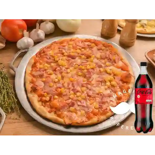Combo Pizza La Romana + Coca-Cola Sin Azúcar 1.5 L