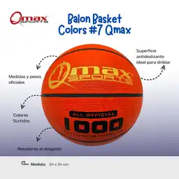 Qmax Balón Basket Colors #7