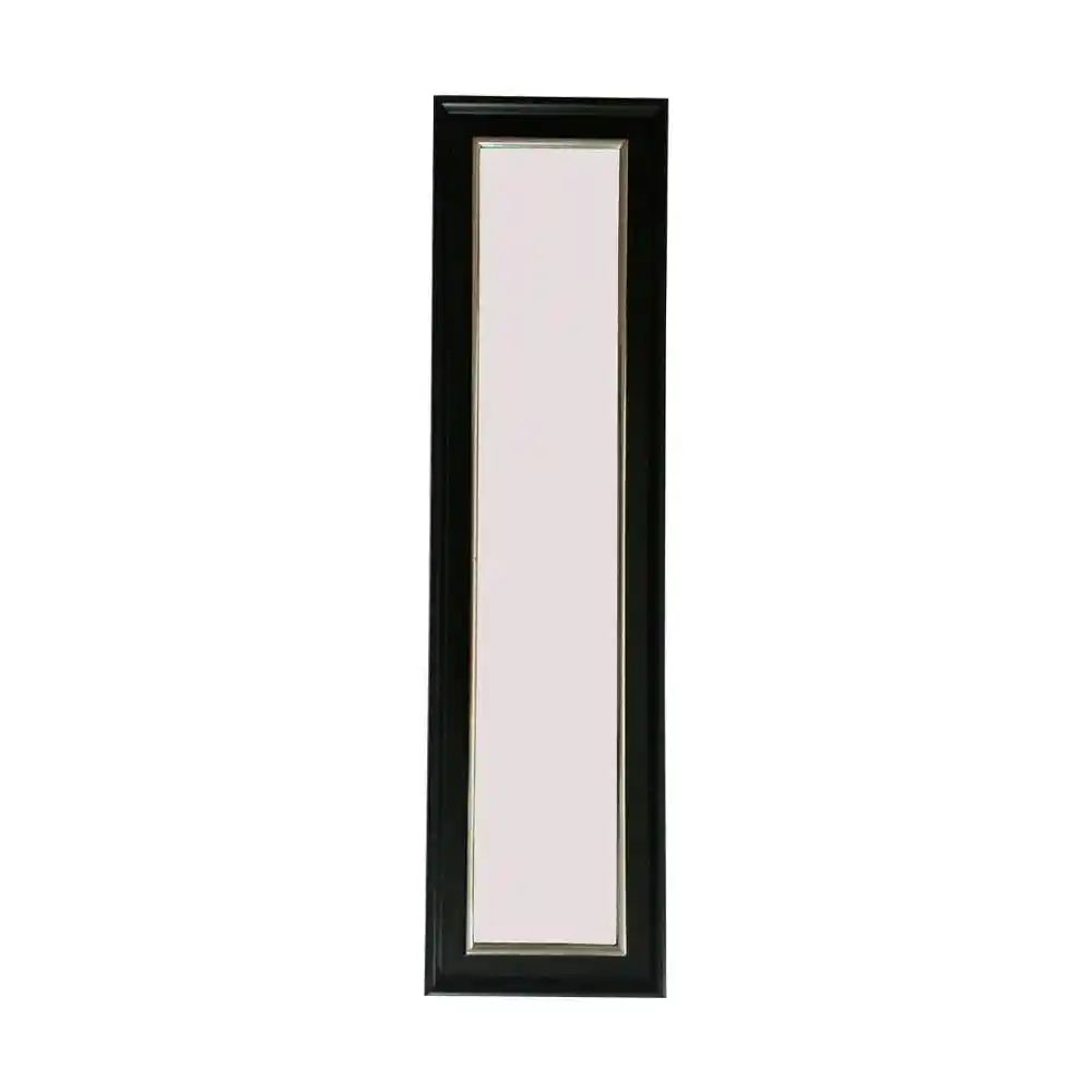 Espejo Pared 123x33 Cm Negro