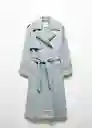 Gabardina Trench Marina Tejano Medio Talla L Mujer Mango