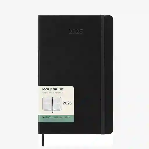 Moleskine Agenda 2025 Grande Sem Verde Negro hc