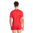 Adidas Camiseta Manga Corta Adizero e Correr Rojo Talla S