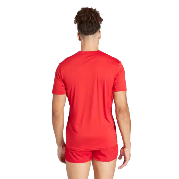 Adidas Camiseta Manga Corta Adizero e Correr Rojo Talla S
