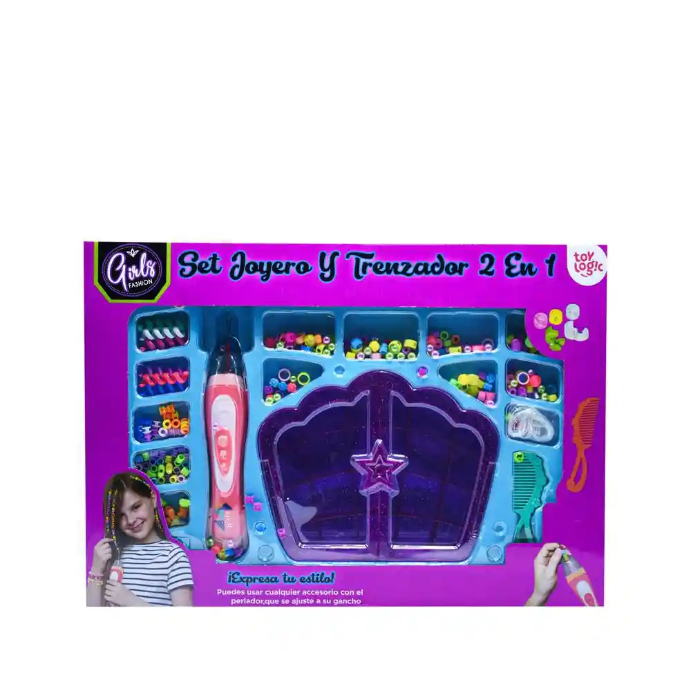 Set Joyero y Trenzador 2en1 Toy Logic