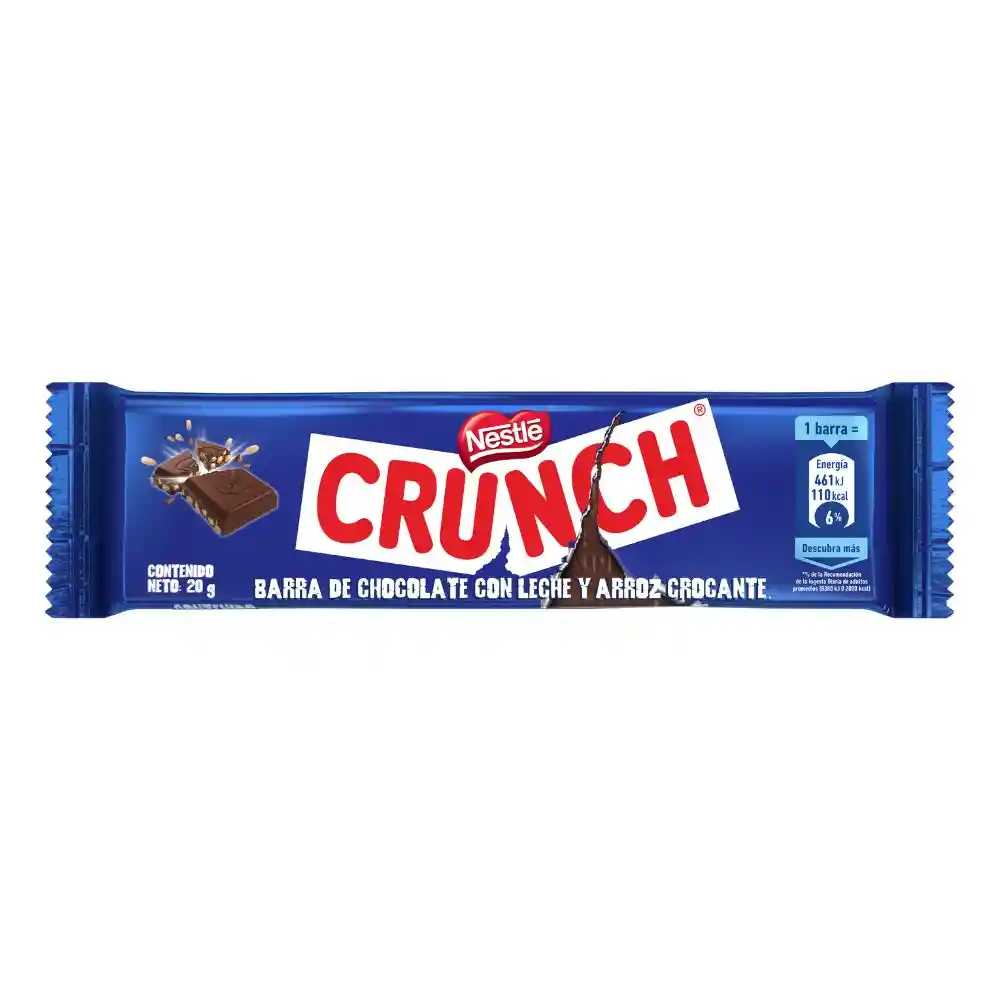 Crunch Barra de Chocolate con Leche y Arroz Crocante