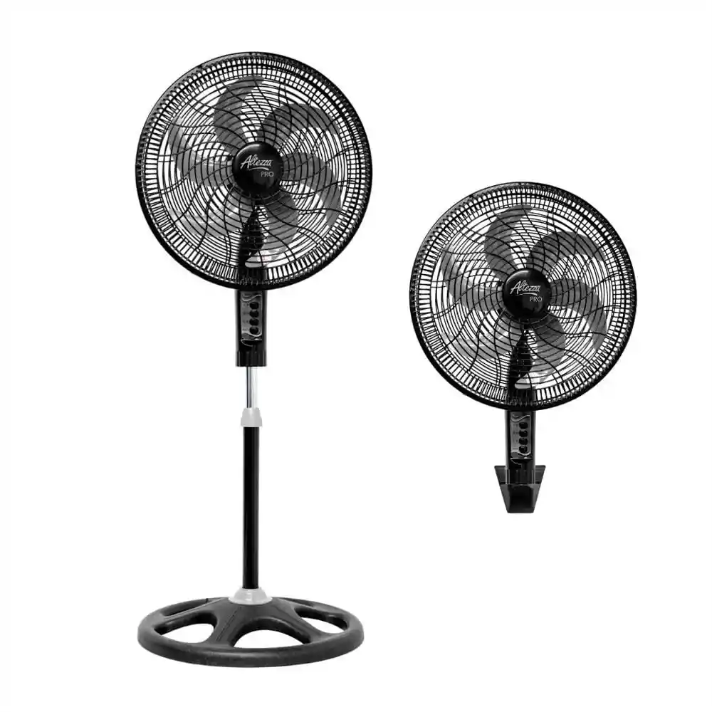 Ventilador Altezza Pro 18 2 en 1 6 Aspas Mp Negro Asf Pg2988b