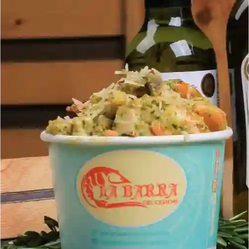 Pulpo Camarón Al Pesto