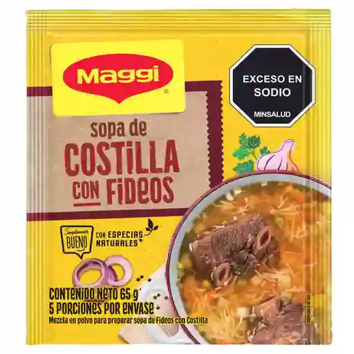 Sopa Maggi Costilla Con Fideos 65 g