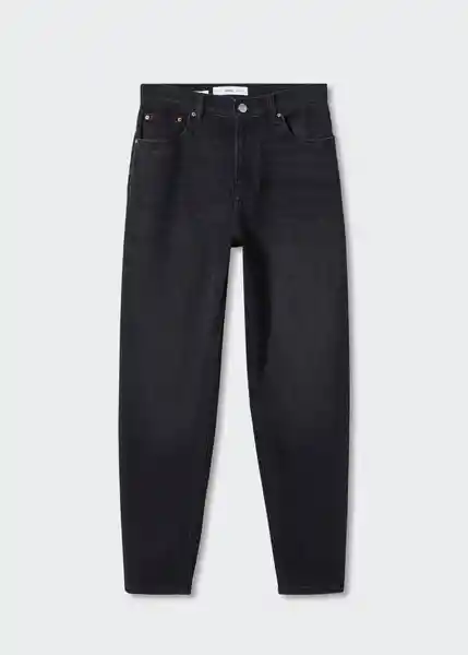 Pantalón Jean New Mom Tejano Negro Talla 32 Mujer Mango