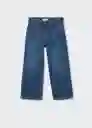 Jeans Culotte3 Tejano Oscuro Talla 07 Niñas Mango