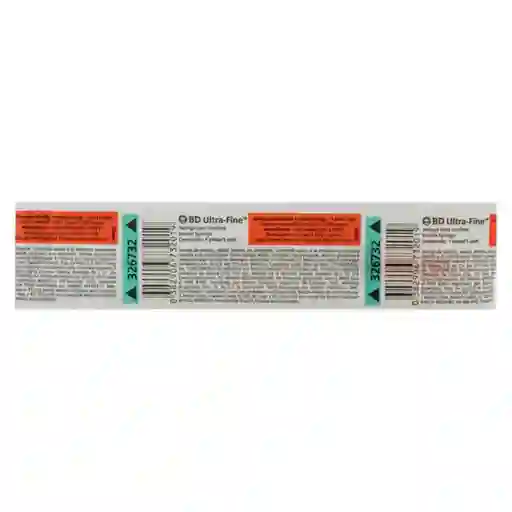  Bd Ultra-Fine Jeringa para Insulina con Aguja 30 G X 8 mm
