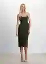 Vestido Firna Verde Talla XL Mujer Mango