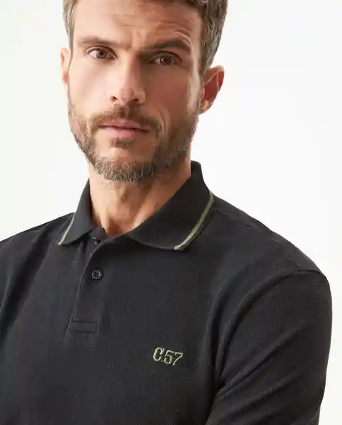 Camiseta Polo Mini Openings Negro Sombrio T L Chevignon