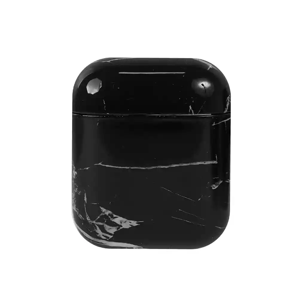 Estuche Para Airpods 2 Colección Mármol Negro Miniso