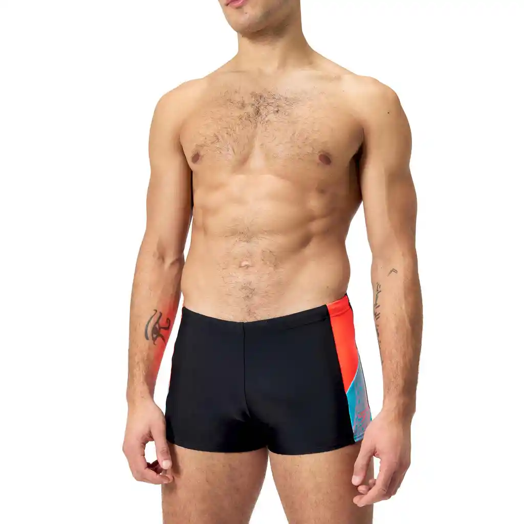 Pantaloneta de Baño Aquashort Dive Hombre Negro-34