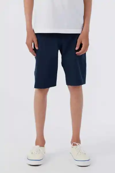 Bermuda Reserve Solid Para Niño Azul Navy 18 Jr 24 Oneill