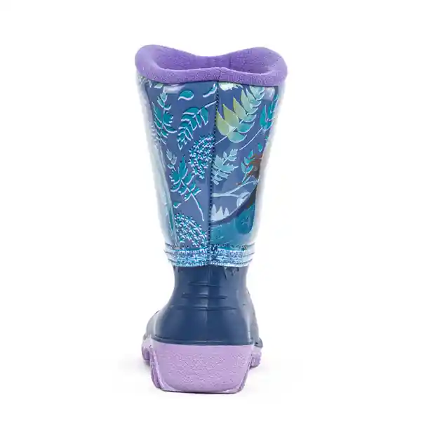 Disney Botas de Lluvia Frozen Suleima Niña Azul Lila Talla 25