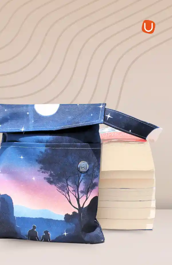 Funda Eco Para Libros Noche Estrellada