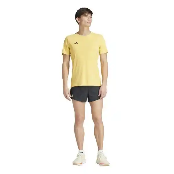 Adidas Camiseta Adizero e Tee Para Hombre Gris Talla S