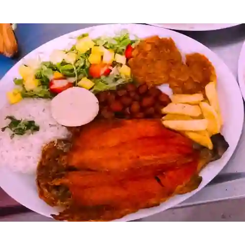 Bandeja con Trucha Grande