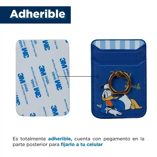 Tarjetero Para Celular Stick on de Donald Disney Miniso