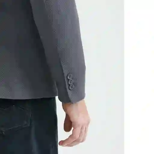 Blazer + Knit Piece Gris Asfalto Oscuro Talla XL Chevignon