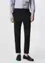 Pantalón Bologna Negro Talla 44 Hombre Mango