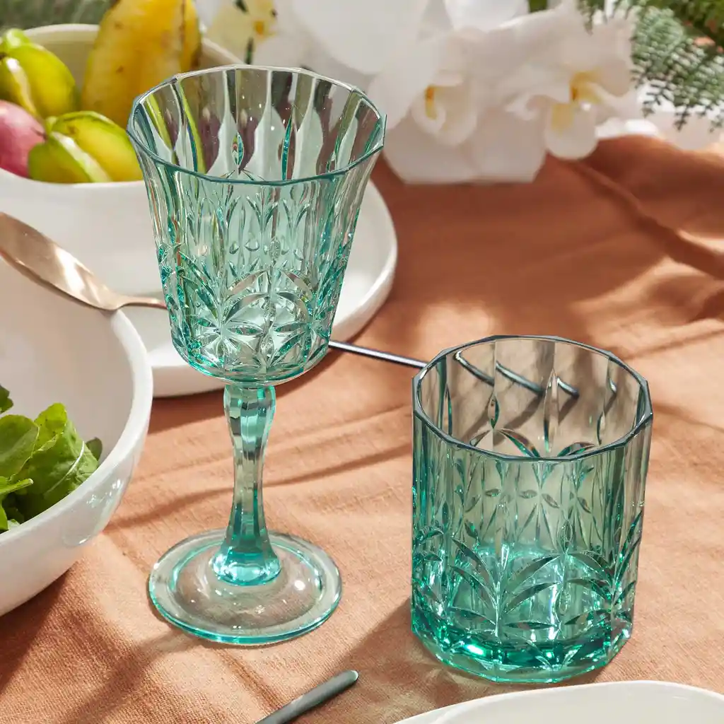 Set Copa Agata Azul Ambiente Gourmet