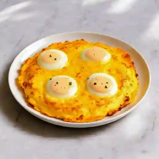 Tortilla de huevo con queso (3 huevos)