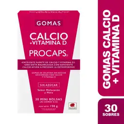 Procaps Multivitamínico Calcio + Vitamina D3 Goma Melocotón Nata