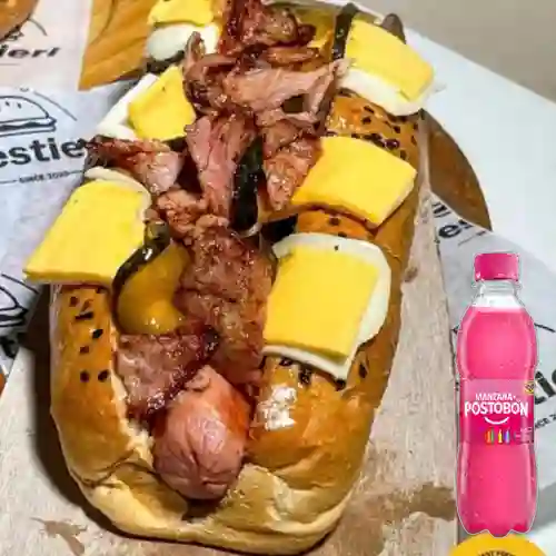 Combo Hot Dog Fundador + Postobón Manzana 250 ml
