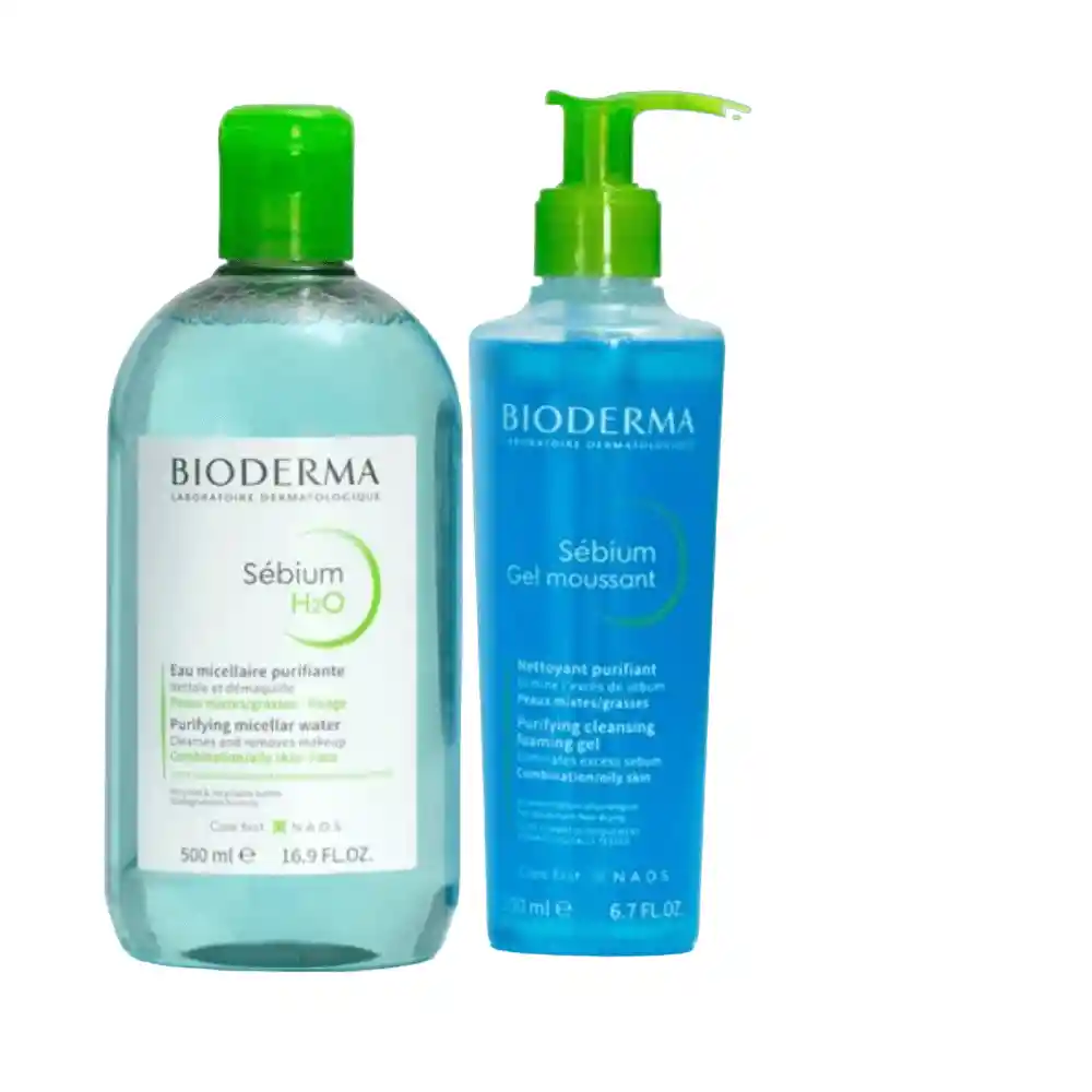 Bioderma Pack Sebium Agua Micelar+ Gel Moussant