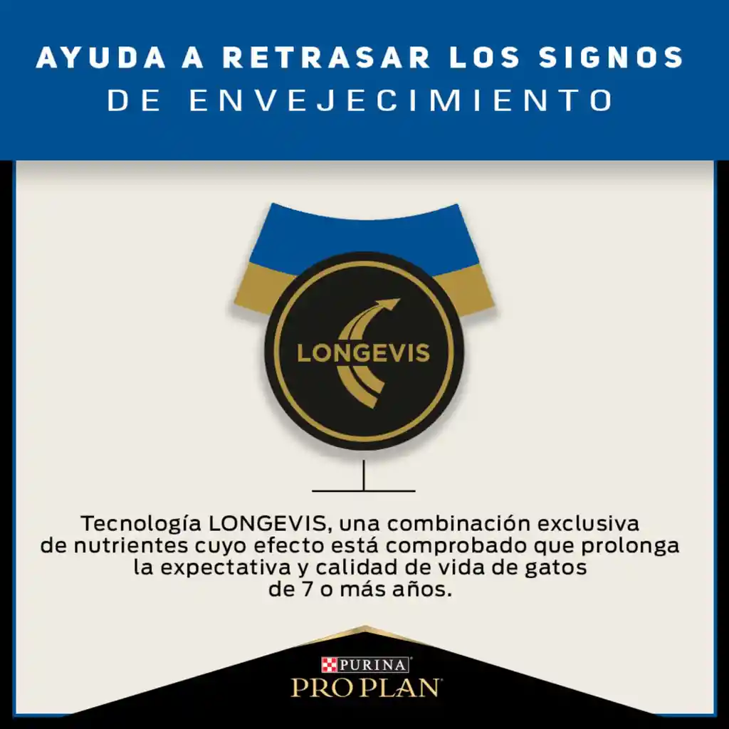 Comida para Gatos Adultos mayores de 7 años Purina Pro Plan x 3 kg