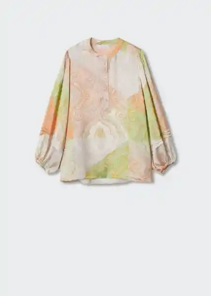 Blusa Ninfa-A Crudo Talla L Mujer Mango