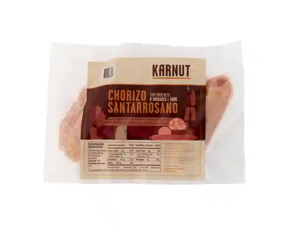 Santarrosano Karnut Chorizo 8 Und X 500Gr