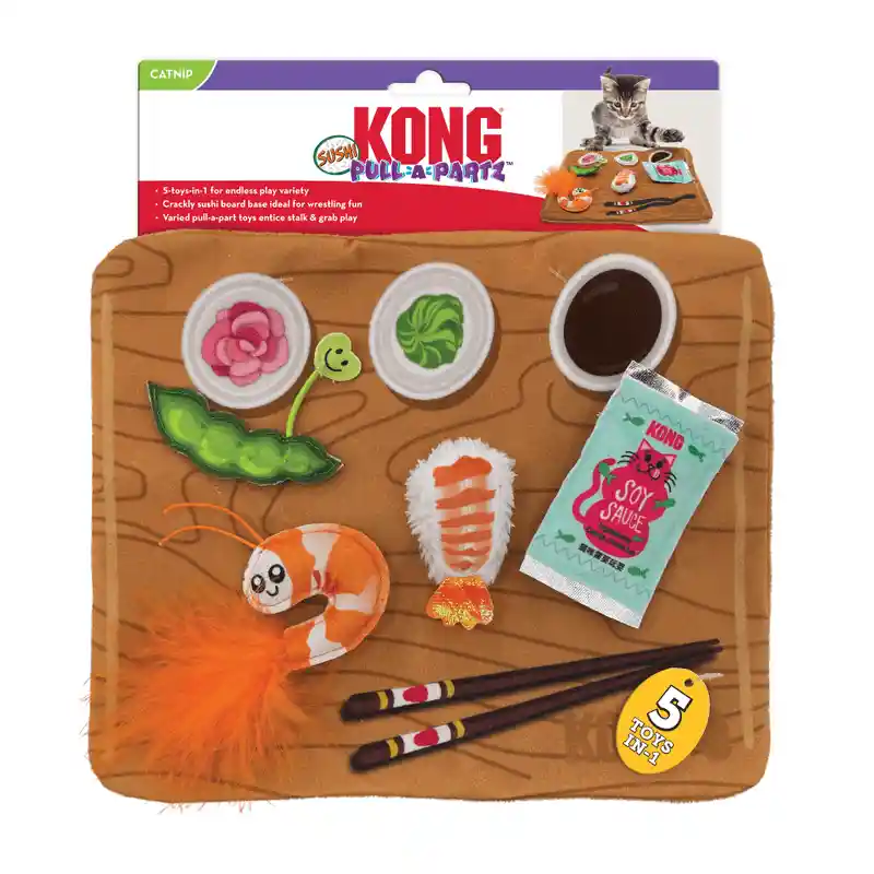 Kong Juguete Para Gato Pull-A-Partz Sushi