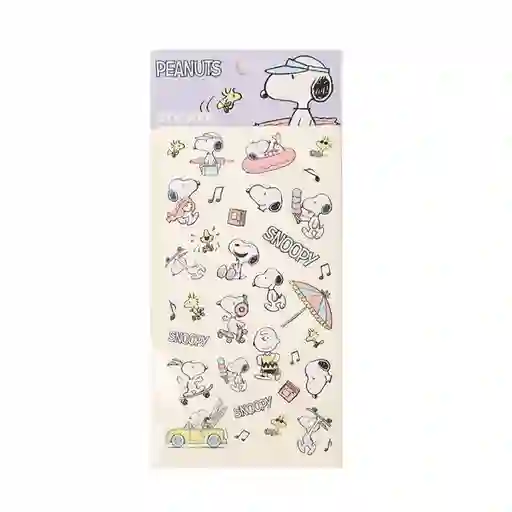 Calcomanías y Estampas Snoopy Summer Travel Miniso