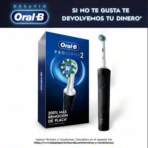 Oral-B Cepillo Dental Eléctrico Pro Series 2 Cabezal Negro