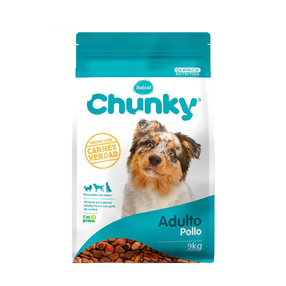 Chunky Alimento para Perro Adulto Sabor a Pollo 9 kg