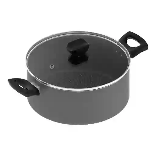 Olla Imusa Aluminio Antiadh Hard Titanium 2 Negro