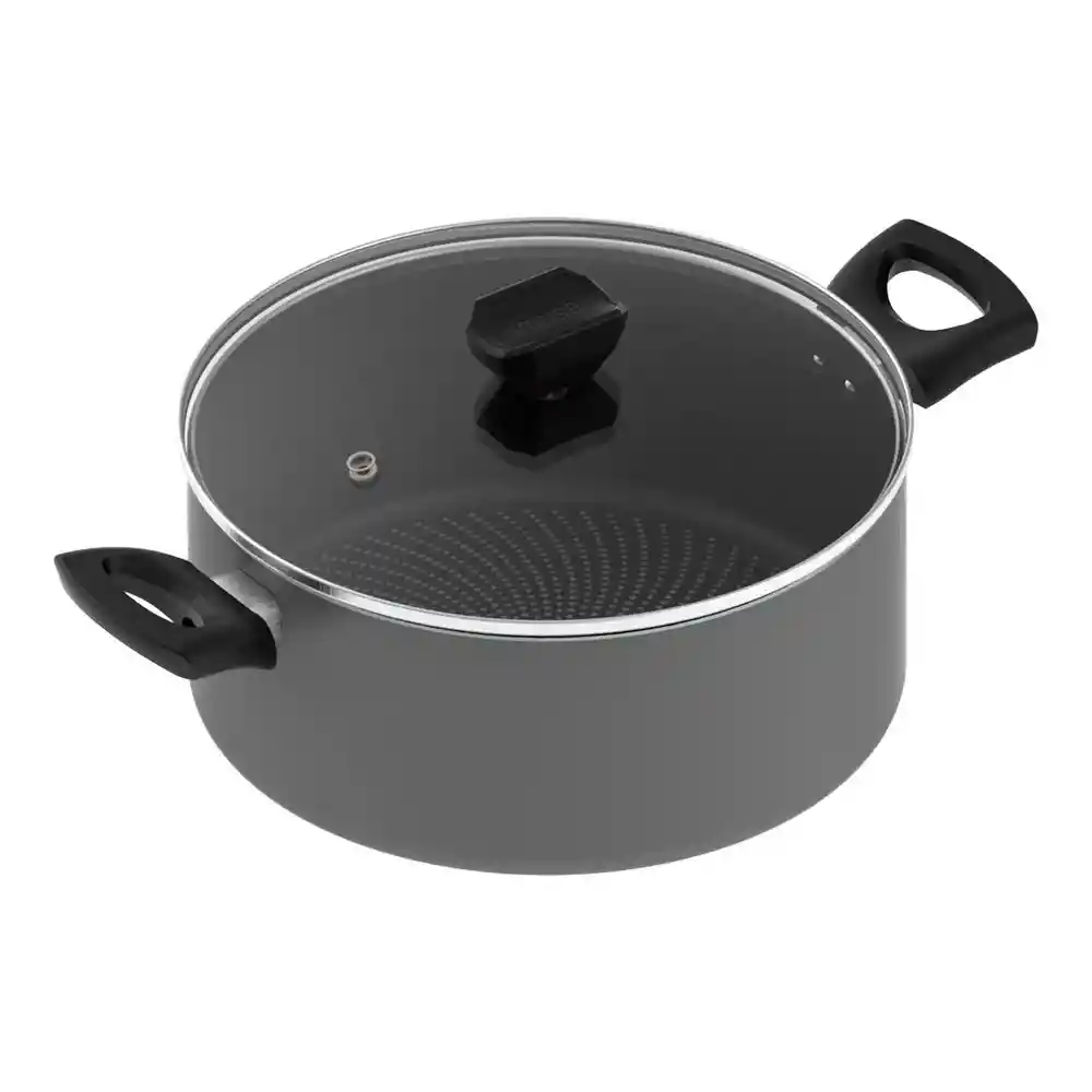 Olla Imusa Aluminio Antiadh Hard Titanium 2 Negro