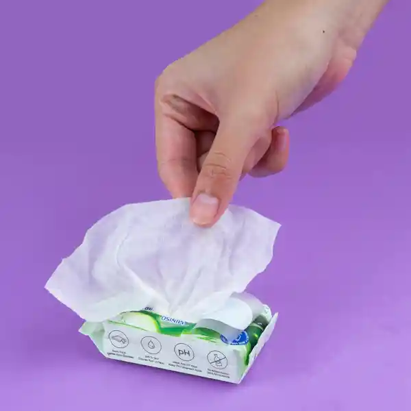 Toallita Desechables Con Aloe Serie Miniso