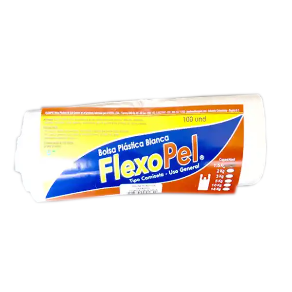 Bolsa Flexopel Plástica Blanca