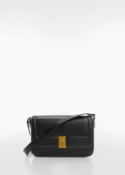 Bolso M Luxor Negro Talla 99 Mujer Mango