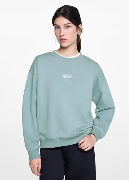 Sudadera Every Verde Pastel Talla 19 Niñas Mango