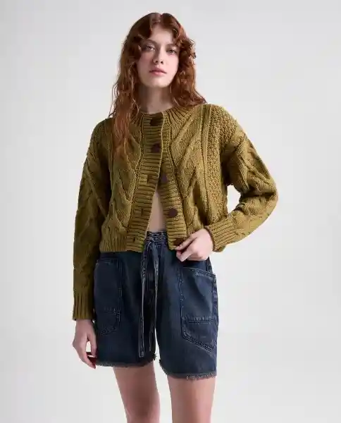 Buzo Mujer Verde Talla M 689G050_VER180627 Americanino