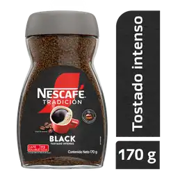 Café instantáneo NESCAFÉ Tradición Black tostado intenso x 170g